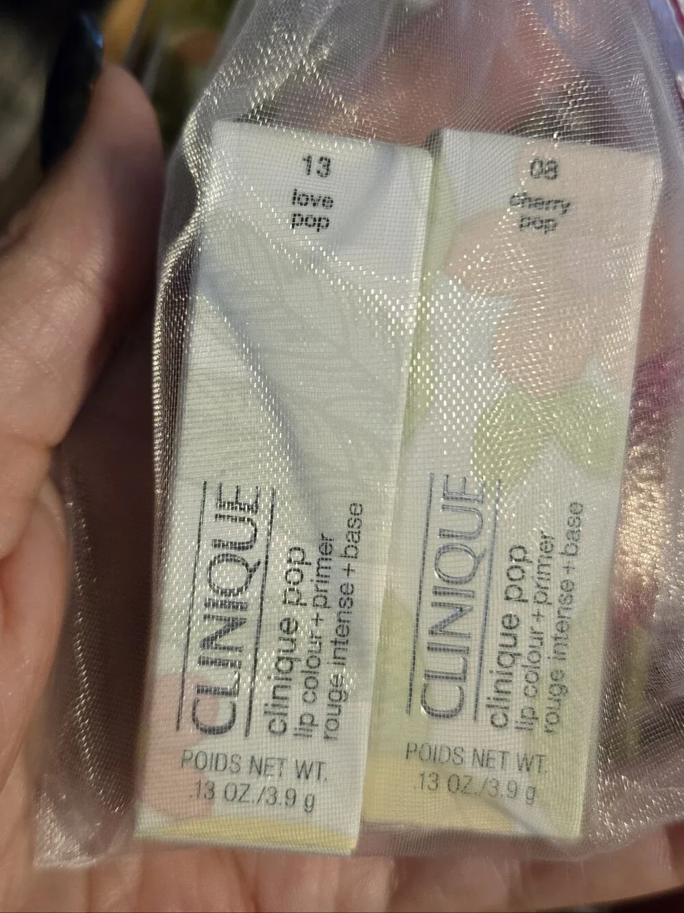 Clinique Pop Lip Colour + Primer (Love Pop / Cherry Pop) - Lipstick Duo